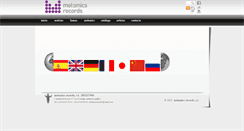 Desktop Screenshot of melomicsrecords.com